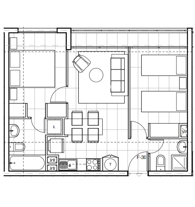 Planta Modelo Magdalena D1 (2D - 2B) — Magdalena