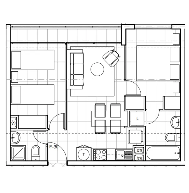 Planta Modelo Magdalena E1 (2D - 2B) — Magdalena
