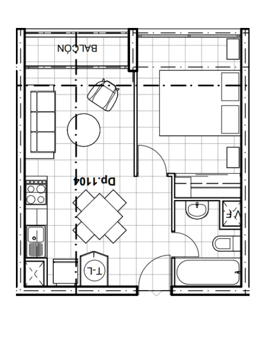 Planta Modelo Sofía B (1D - 1B) — Sofía