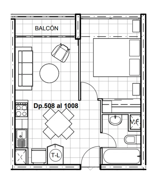 Planta Modelo Sofía F1 (1D - 1B) — Sofía